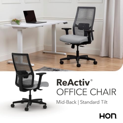 Image of HON Ignition 2.0 ReActiv Ergonomic Office Chair, Lumbar Support, Steel