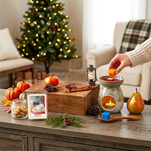 Cera aromática galletas de Navidad juego de cera derretida duradera 3
