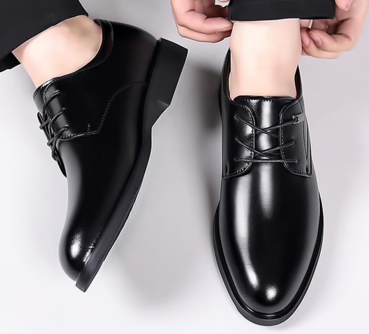 Mens Oxford Shirts Lace-up Leather Monk Strap Loafers Shoes Classic Formal Tuxedo Shoes3