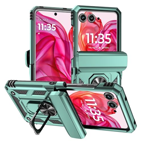 Coque rigide Razr 2025 vert foncé élégante protection antichoc silicone