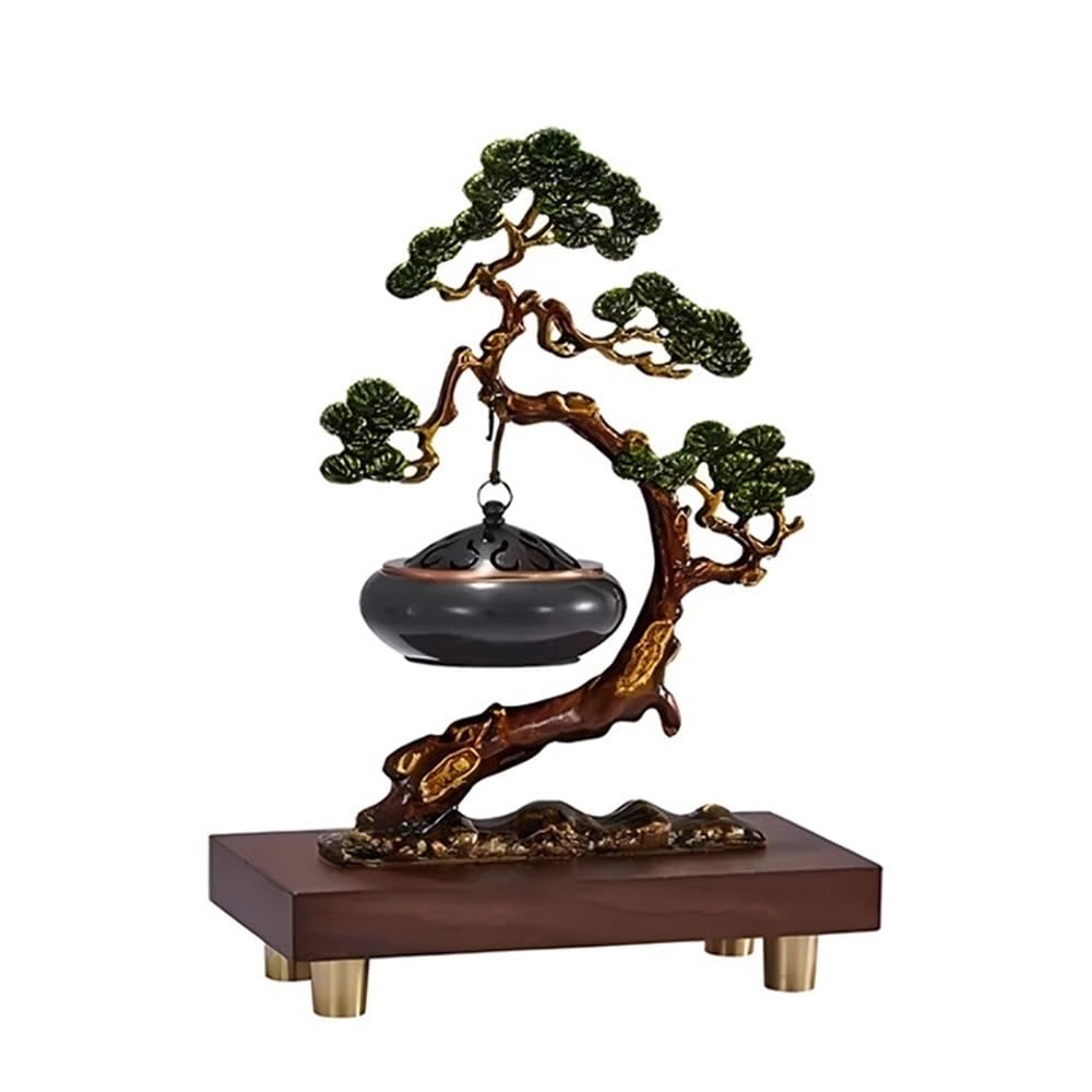 Incense Pot Enamel Welcome Pine Incense Burner Ornaments Home Hanging Holder Tea Table Decorations