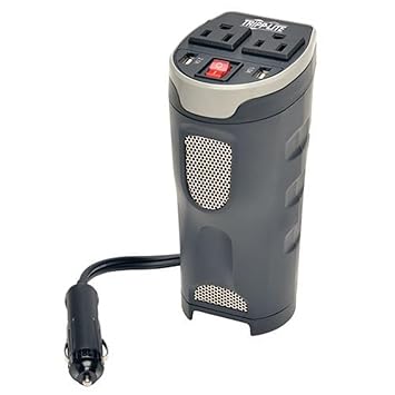 TRIPP LITE PV200CUSB 200-Watt Cup Holder PowerVerter(R) Ultracompact Car Inverter with 2 AC Outlets & 2 USB Charging Ports