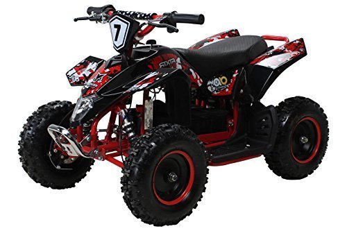 Actionbikes Niños Eléctrico Miniquad Fox XTR 1000 Vatios Negro Body - Negro/Rojo