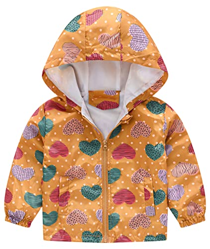 Image of Happy Cherry Kids Boys Girls Fleece Lined Windbreaker Jacket Fashion Prints Hoodie for Fall Winter
