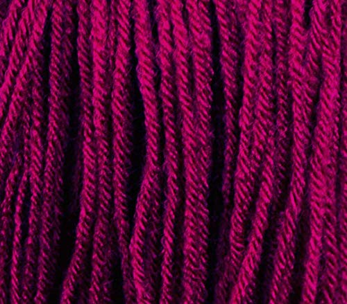 Image of M.G ENTERPRISE Brilon Dark Magenta (200 gm) Wool Hank Hand Knitting Wool /Art Craft Soft Fingering Crochet Hook Yarn, Needle Knitting Yarn Thread dye F E TD