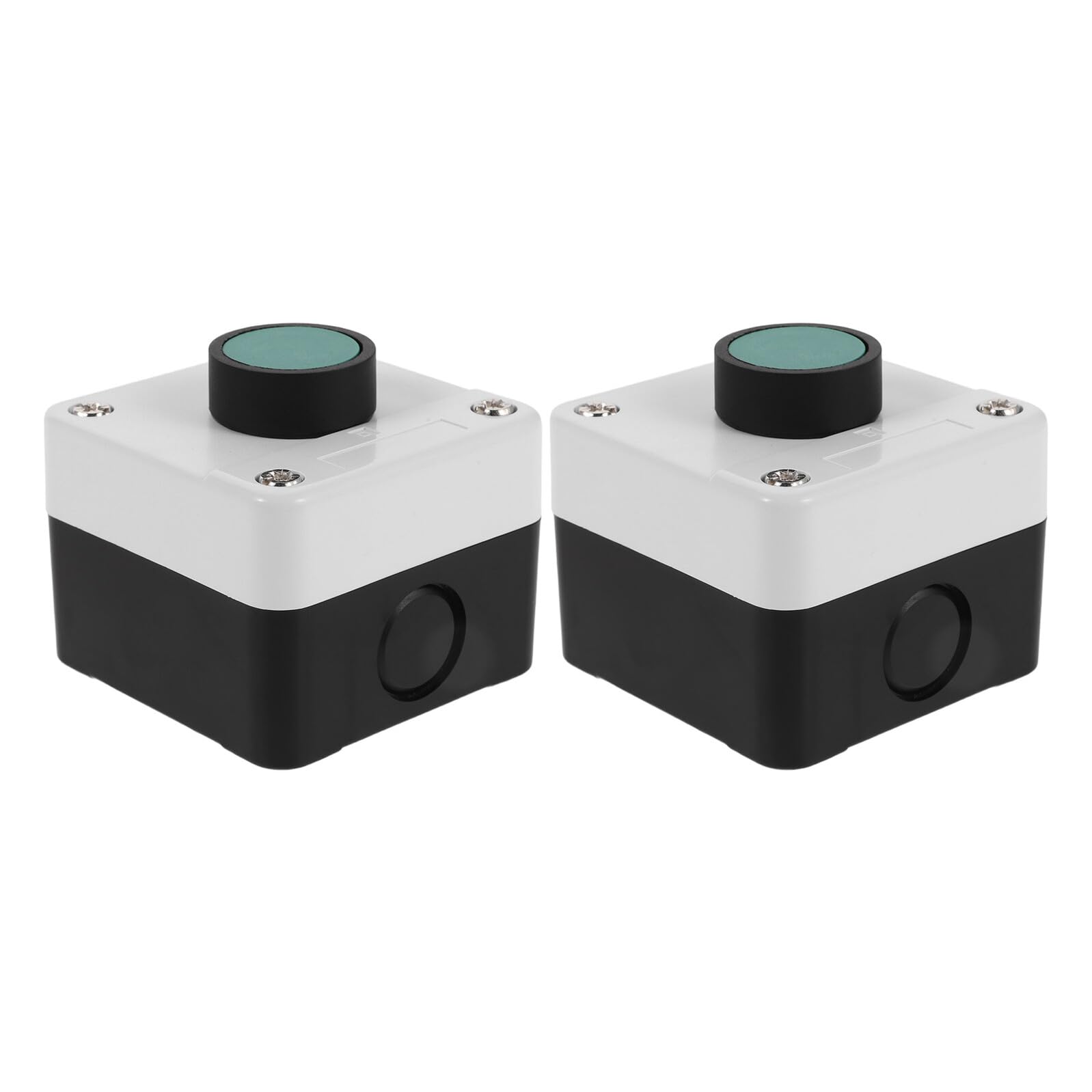 Caja de interruptores de parada con botón pulsador hongo verde 1no resistente 8