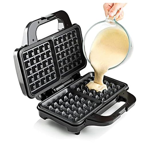 GLOBAL GOURMET Square Waffle Maker Iron