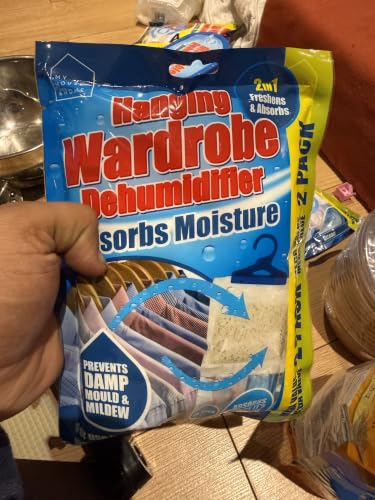 Lemon Wardrobe Dehumidifier 2 Pack, Hanging Moisture & Damp Absorber