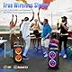 W-KING 180W PEAK Bluetooth Lautsprecher Box Groß Party laut Musikbox Bluetooth Boom Box Kabelloser mit 80W Natürlich Tiefer Bass/4 Treiber 2*4.04’’ Woofer Riesig 105dB Sound/IPX5/LED/24H/USB/TF/AUX/EQ