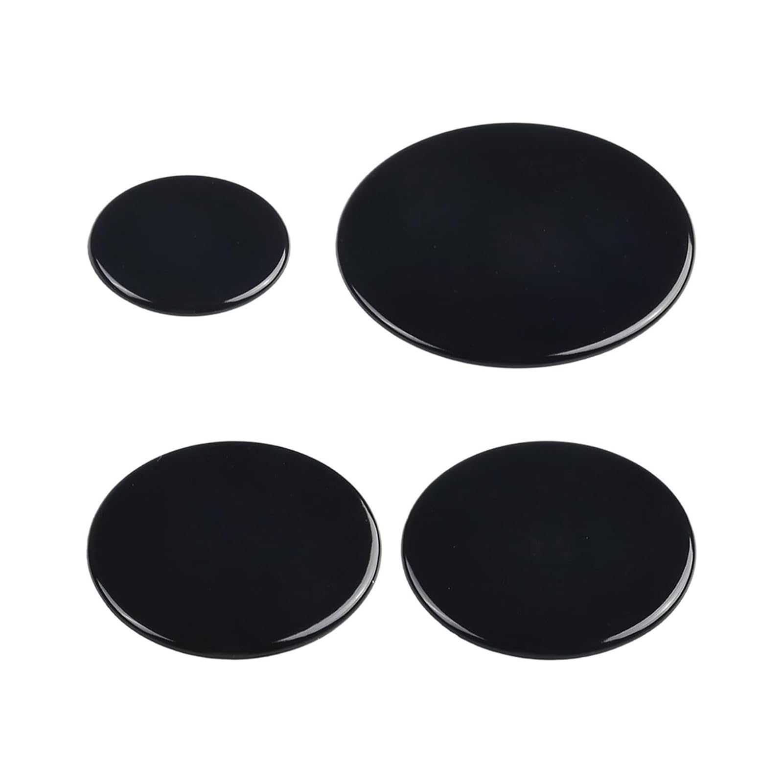 Tfaoys Convexity 4Pieces Kitchen Stove Lid Set Metal Texture Efficient And Safe For Kitchen Ranges For Enhancing Cooking Efficiency Stove Accessories