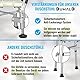 DUMALD - Duschhocker für Senioren - Duschhocker 150 kg Hochbelastbar - Duschstuhl Für Senioren - Badhocker Für die Dusche - Sehr Sicherer Duschsitz - Badewannensitz Erwachsene (Chair)