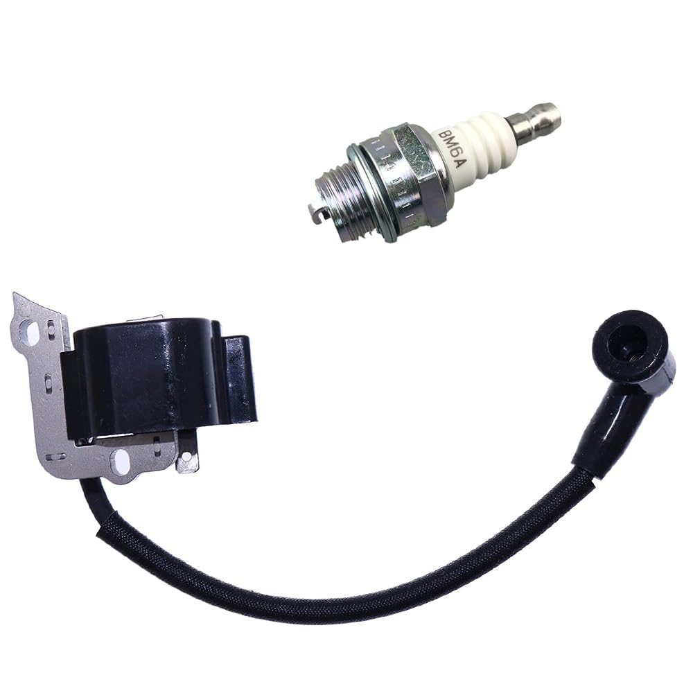 Bobine d'allumage 1132 400 1300 pour tronçonneuse Stihl 019 MS190 MS191 avec bougie BM6A