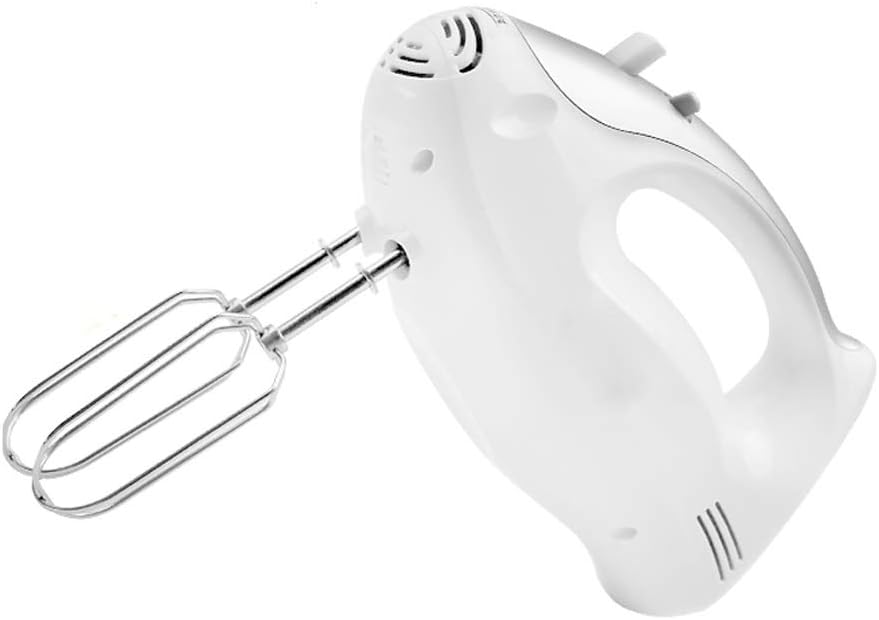 5 Speed Variable Speed Energy Saving Design White 200W High Power Eggbeater, with One-Touch Eject Button