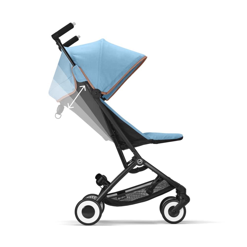 CYBEX Gold Passeggino Libelle con Cintura One-Pull, Per Bambini da 6 Mesi a 4 Anni Circa (Max. 22 kg), Ultraleggero (Solo 6 kg), Beach Blue (Blu)
