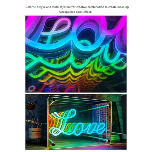 Miroir éclairage d'ambiance lampe de table colorée 3D LED - 7