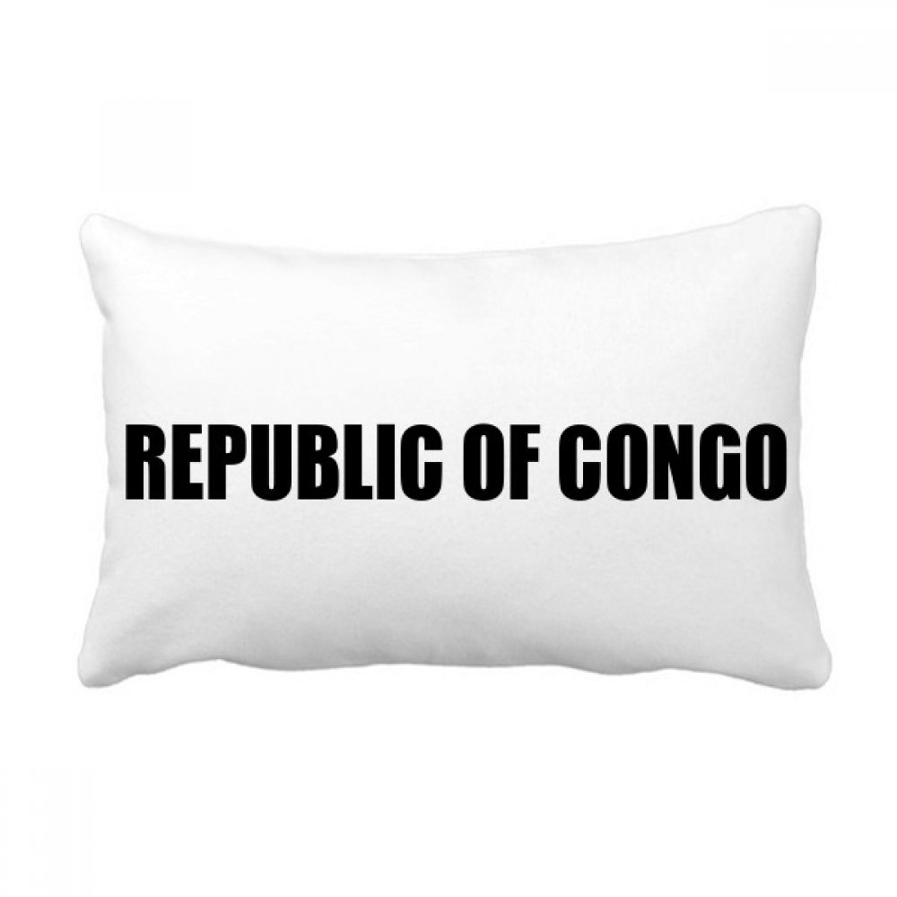 Oreiller lombaire République du Congo noir pour une touche déco canapé