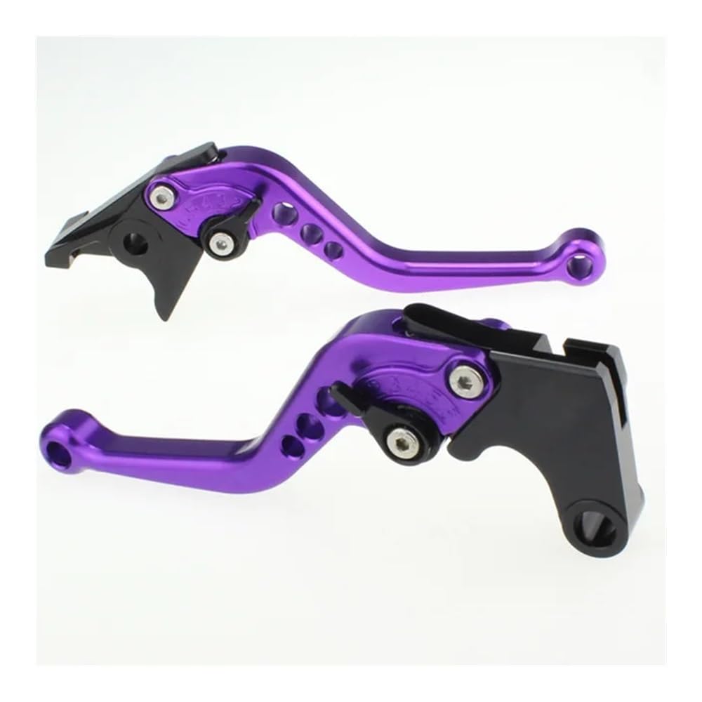 AGSBDCYU for HO&ND&A CBR 600RR 1000RR CBR600RR CBR1000RR FIREBLADE 2007-2019 Motorcycle Brakes Levers Handle(Black Grips)(Short Purple)