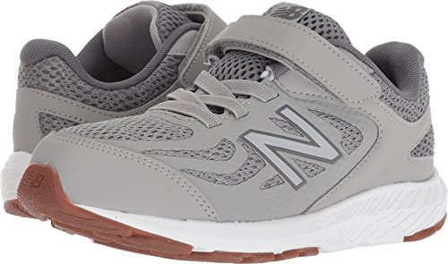Image of New Balance Kid's 519 V1 Alternative Closure Running Shoe, Team Away Grey /Castlerock, 4 W US Big Kid (8-12 Years)