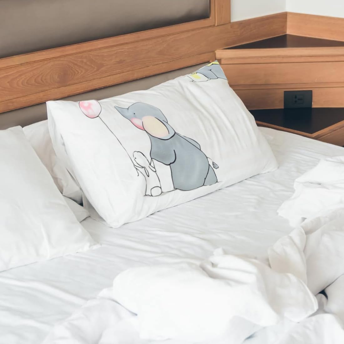 2 PCS Federa per Cuscino per Neonato Set di federe per Cuscini da Culla e Lettino 100% Cotone Biancheria da Letto per Bambini
