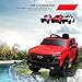 12V Ride on Car, Battery Powered Licensed by Chevrolet Silverado GMC Kids Ride On Truck, Toddler Electric Vehicles Toys w/Remote Control, MP3/Bluetooth, Spring Suspension, LED Light (red)