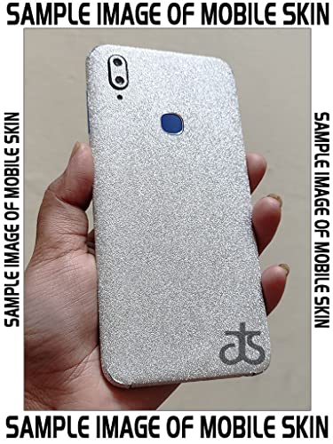 Image of AtOdds - Samsung Galaxy S21 FE Mobile Back Skin Rear Screen Guard Protector Film Wrap with Camera Protector (Coverage - Back+Camera+Sides) (Silver Glitter)