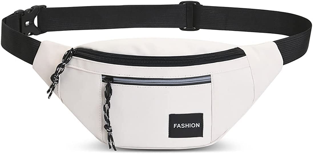 TOMVAES Crossbody Waist Bag,Crossbody Fanny Pack,Gifts for Enjoy Sports Festival Workout Traveling Running Casual Hands-Free Wallets Waist Pack Phone Bag Carrying All Phones (white)