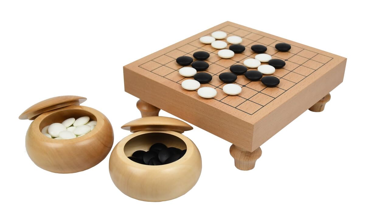 9 x 9 Go Table Set with 8mm stones and Light Bowls
