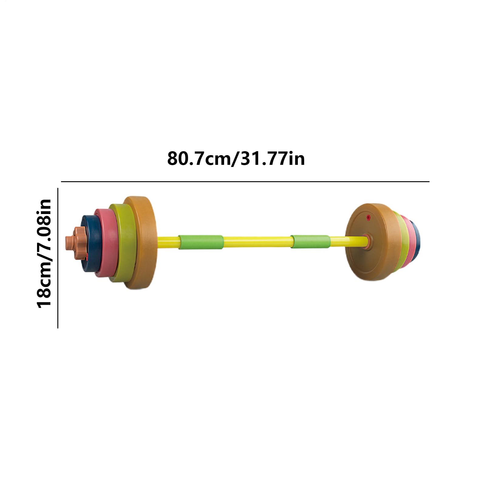 Jouet Pour Barbell - Ensemble D'Haltérophilie Ludique Réglable, Accessorio | Léger Pour Jeu Actif, Développement Physique, Coordination et Force | Jouet D'Entraînement Extérieur Intérieur Pour F