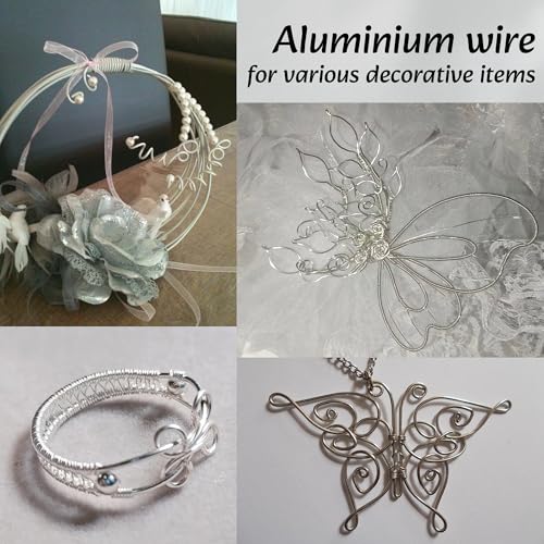 Image of Aluminum Craft Wire, 33 Feet Bendable for Jewelry Making, Sculpting, Floral, Wreath, Crafting, Wire Wrapping, Beading Wire, Christmas Ornaments (Mocha Mousse, 18 Gauge)