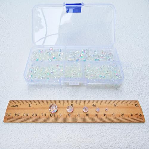 Image of Pink with Green Rondelle Glass Beads for Jewelry Making, Faceted Briolette Crytal Spacer Beads for Bracelet Necklace Earring (2mm 4mm 6mm 8mm 10mm Mixed Sizes, 1000pcs)
