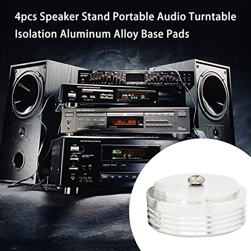 4 stks Speaker Stand Isolatie Voeten Aluminium Base Pads Draaitafel HIFI Speler Isolatie Stand Voet Kegel Base - Image 7