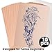 MIHERT 10Pcs Blank Tattoo Practice Skin 1mm Thick Double-Sided Fake Skin 8x6 inch Realistic Silicone Sheets for Beginners & Pro Artists - Microblading, Eyebrow & Body Art Training