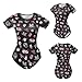 Littleforbig Silky Romper Onesie Pajamas Bodysuit - Baby Goth Usagi & Bella Onesie 2XL