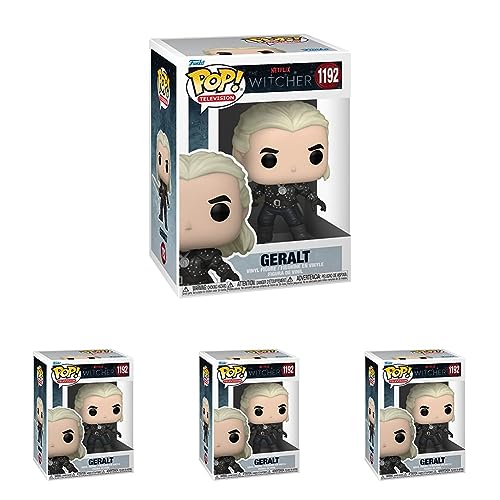 Funko Pop Pop! Tv: Witcher- Geralt With Chase (Styles May Vary) Multicolor Standard (Pack Of 4)