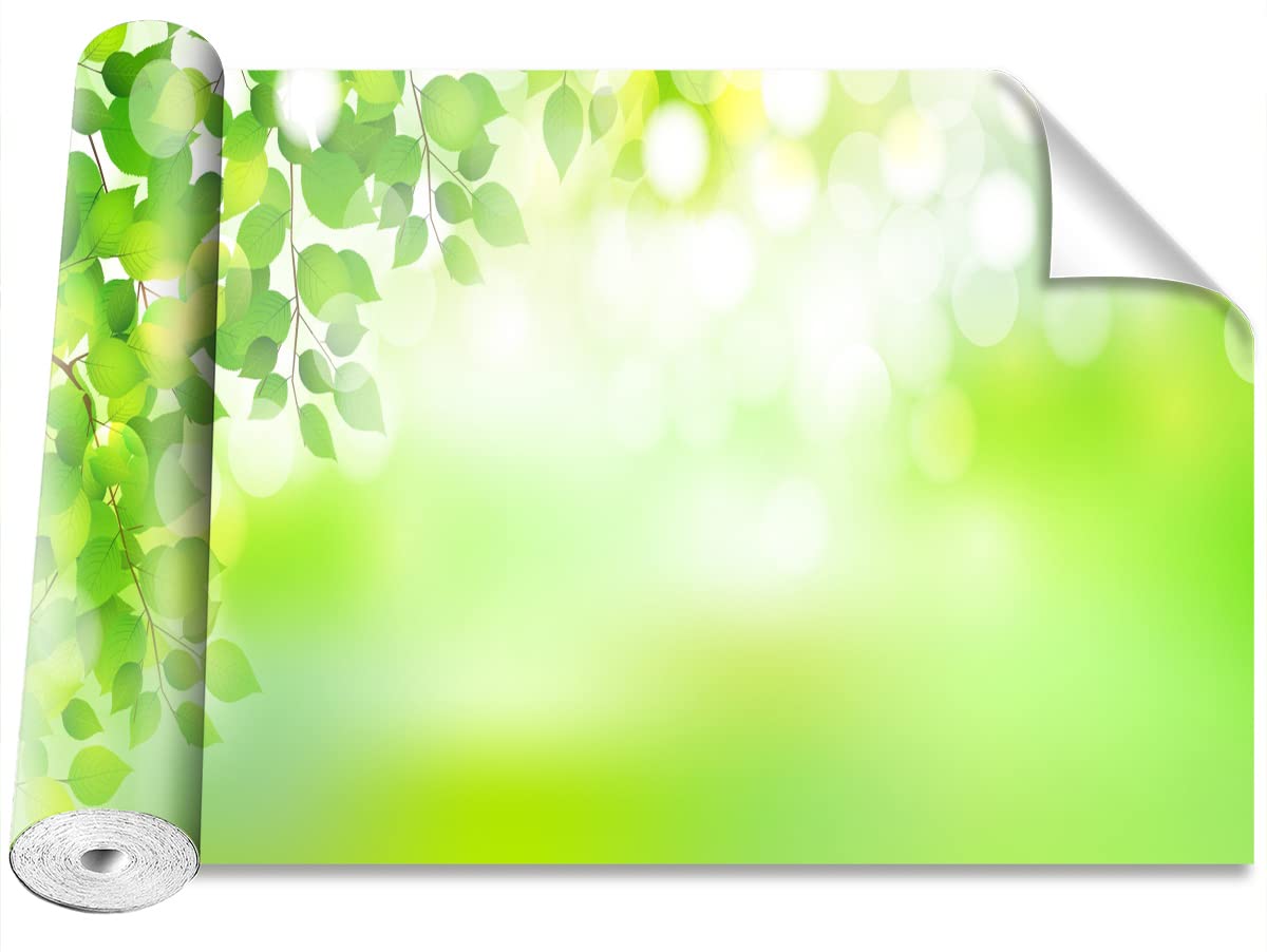 Papier peint moderne feuilles vertes pour illuminer votre salon de coiffure
