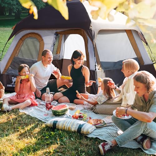 Tienda de campaña CAMEL CROWN para 4 personas impermeable, ligera y portátil para camping y senderismo miniatura 5