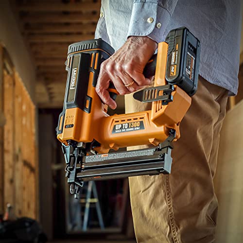 Freeman Pe20V9040 20 Volt Cordless 18-Gauge 1-5/8" Narrow Crown Stapler Kit With Lithium Ion Battery, Charger, Bag, And Staples (200 Count) – 1300 Shots Per Charge #TOP7