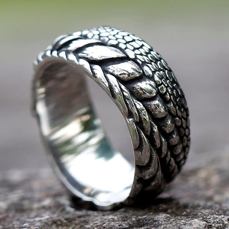 Image of Genuine Stainless Steel Ring for Men Fashion Punk Rock 3D Animal Rings
