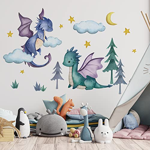 Vinilo Decorativo Dragón para Pared 35 x 12 pulgadas miniatura 4