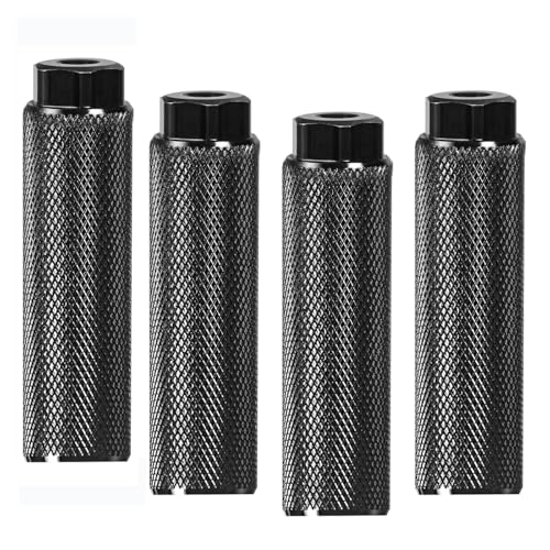 KINSPORY 4PC Bike Pegs for 3/8 inch Axles, Aluminum Alloy Anti-Skid BMX Bicycle Pegs for Mountain...