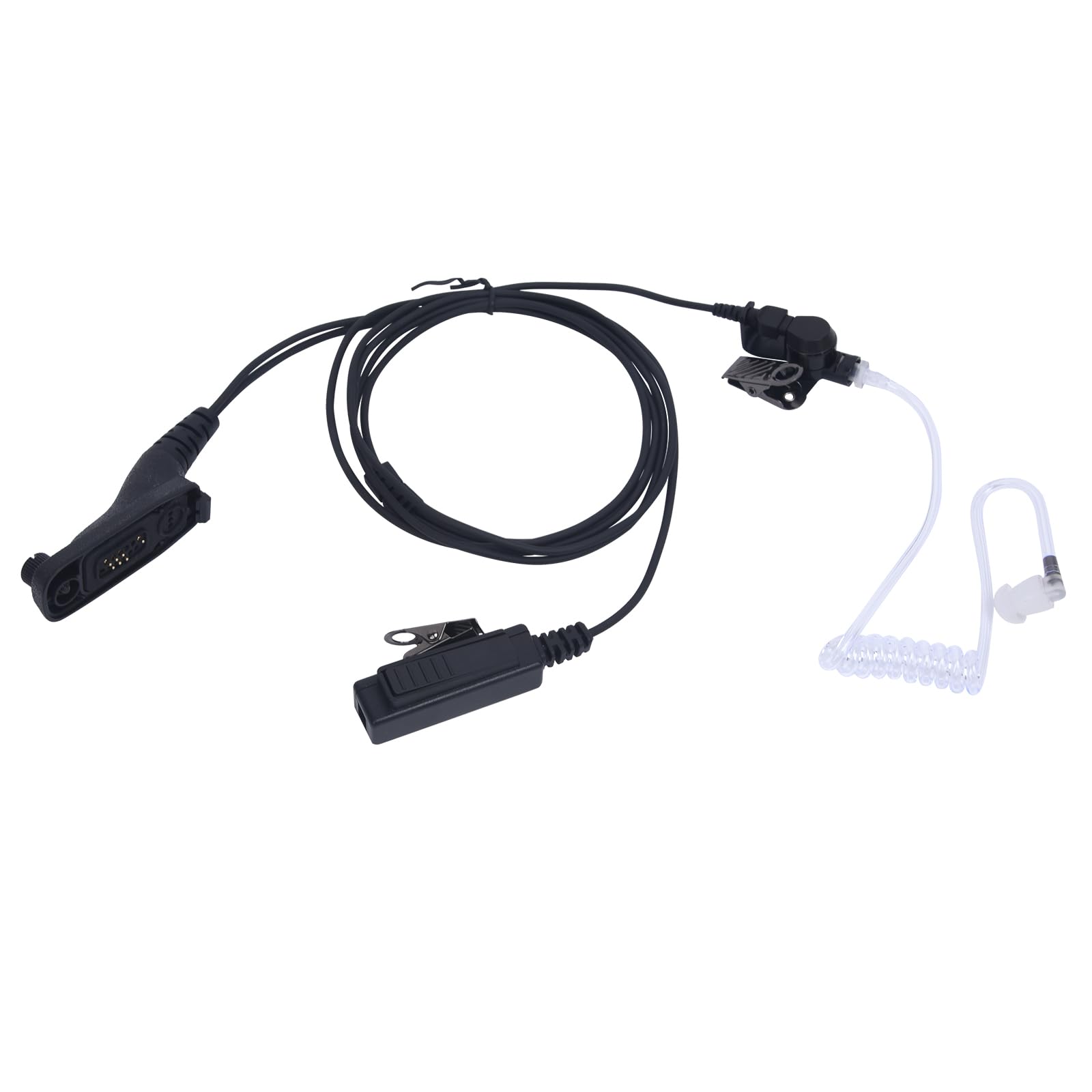 WODASEN APX6000 Acoustic Tube Earpiece with Mic/PTT for Motorola APX4000 APX7000 APX8000 APX900 XPR7350 7550 7350e 7550e 7580e 6550 7380 7580 SRX2200