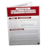 Restorative Practices: 3 Most Common Approaches To Managing Behavior In Schools Cheat Sheet 1734874139 Book Cover
