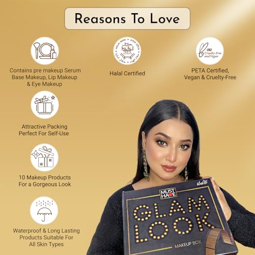 Iba Must Have Glam Look medium makeup box with serum, foundation, compact and concealer – image 6