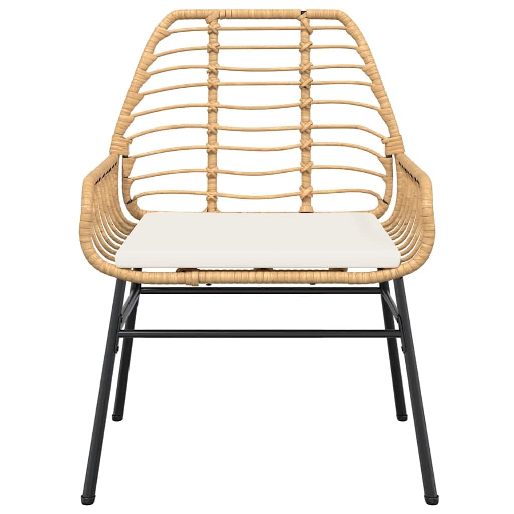 Ensemble de salle à manger de jardin 7 pièces en rotin synthétique avec plateau en verre, facile d'entretien, en rotin PE avec structure en acier, chaises de jardin avec accoudoirs et table à
