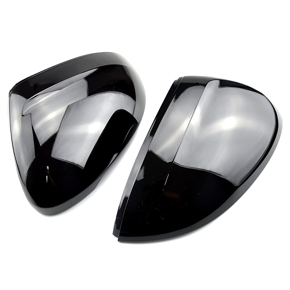 ABS carbon black Copri specchietto retrovisore laterale compatibile con VW Pa-ssat B8 A-rteon 2016-2019- Nero