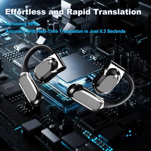 Écouteurs de traduction IA haut de gamme Bluetooth 143 langues temps réel - 2