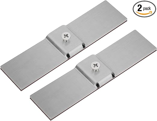 Granite Dishwasher Mounting Brackets Replacement Dishwasher Installation Bracket on All Solid Surfaces, Quartz, Corian, Granite, and Marble Countertops - 2 Pack