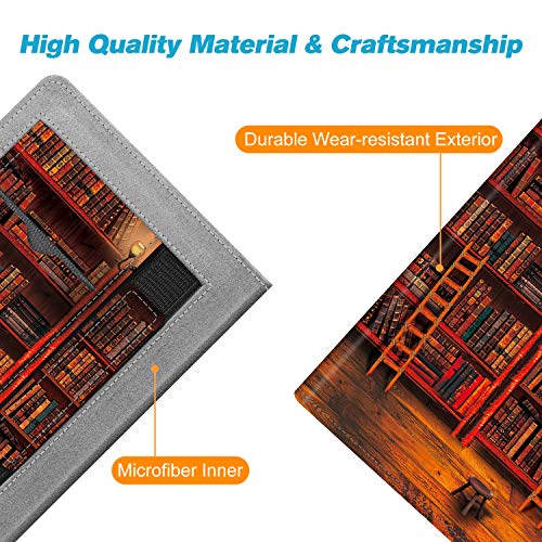 Fintie Stand Case For 6” Kobo Clara Hd/Kobo Nia Ereader - Premium Pu Leather Protective Cover With Card Slot, Hand Strap And Auto Sleep/Wake Function, Library #TOP4