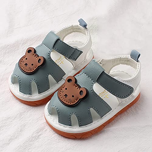 Squeaky Shoes for Infant, Toddler Girls Boys Anti-Slip First Walking Shoes, Rubber Soft Sole Baby Girls Sandals Size 122