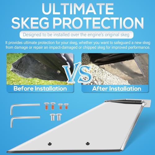 Safe-Skeg kit de protection hélice et embase inox marine pour moteur hors-bord Force - 6